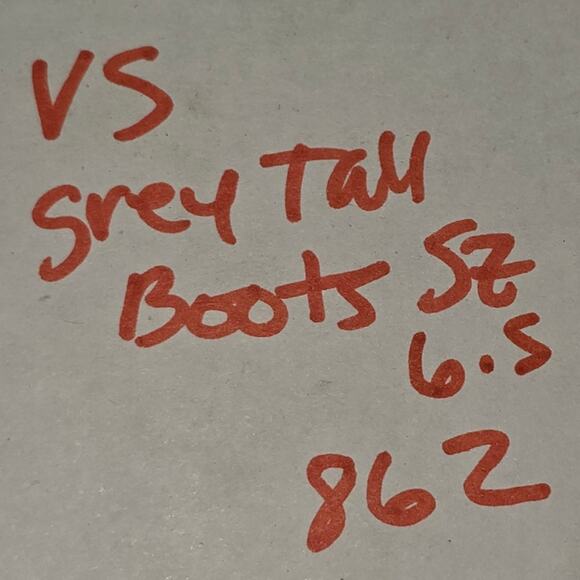 Via Spiga PArca GREY SUEDE KNEE HIGH HEELED BOOTS SIZE 6.5 - Picture 13 of 13